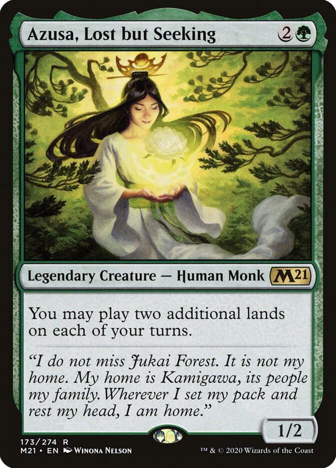 CardboardCrack - Azusa, Lost but Seeking - Core Set 2021 (M21) - FOIL