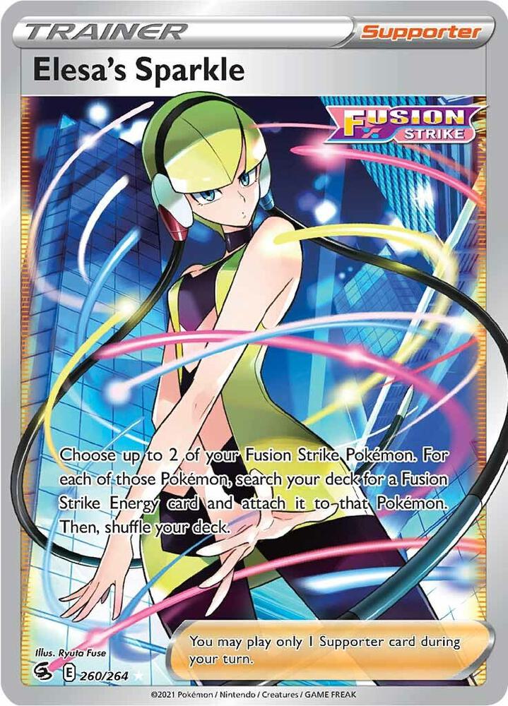 CardboardCrack - Elesa's Sparkle (Full Art) - SWSH08: Fusion Strike (SWSH08)