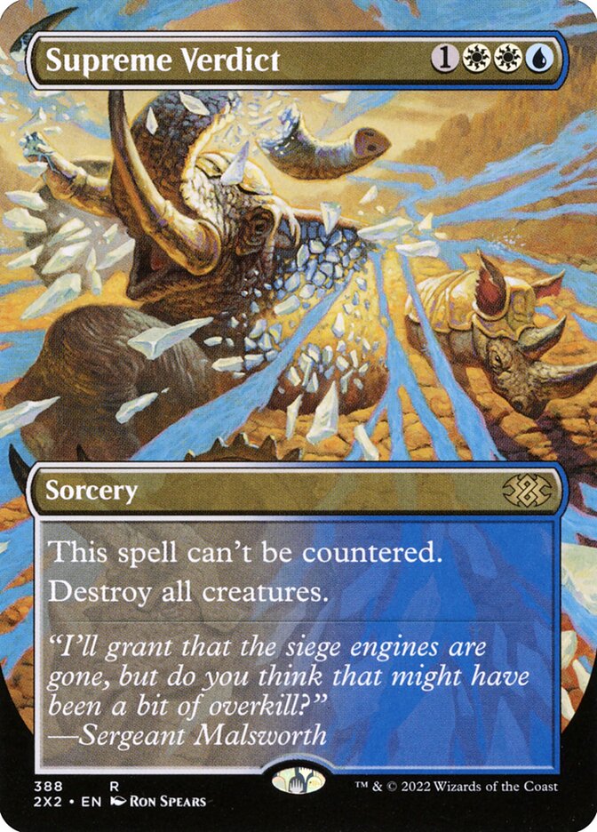 CardboardCrack - Supreme Verdict (Borderless) - Double Masters 2022 (2X2) - FOIL