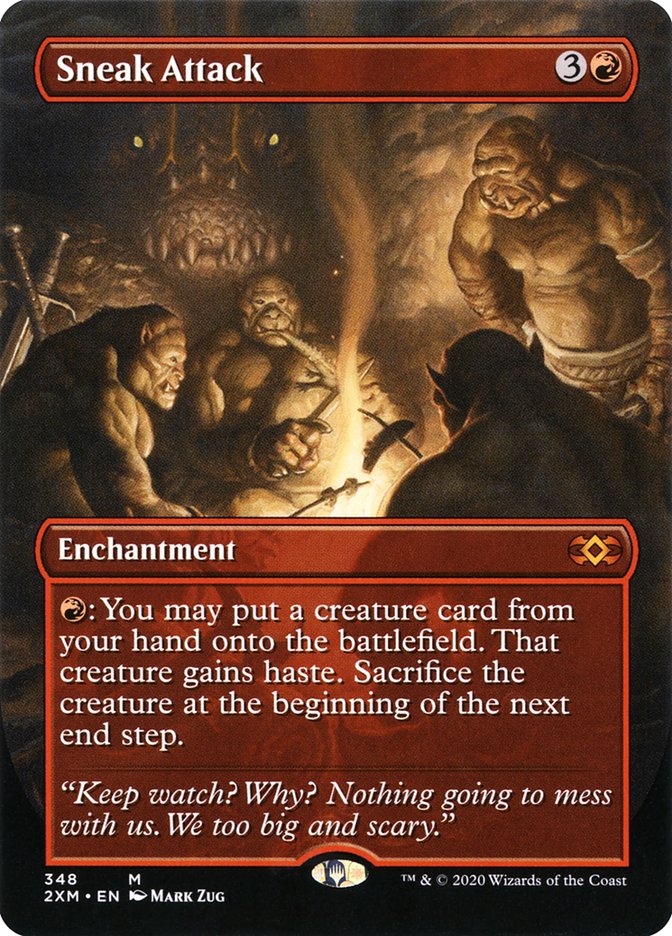 CardboardCrack - Sneak Attack (Borderless) - Double Masters (2XM) - FOIL