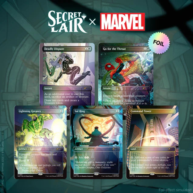 CardboardCrack - Secret Lair Drop: Secret Lair x Marvel's Spider-Man: Villainous Plots - Rainbow Foil Edition - Secret Lair Drop Series (SLD)