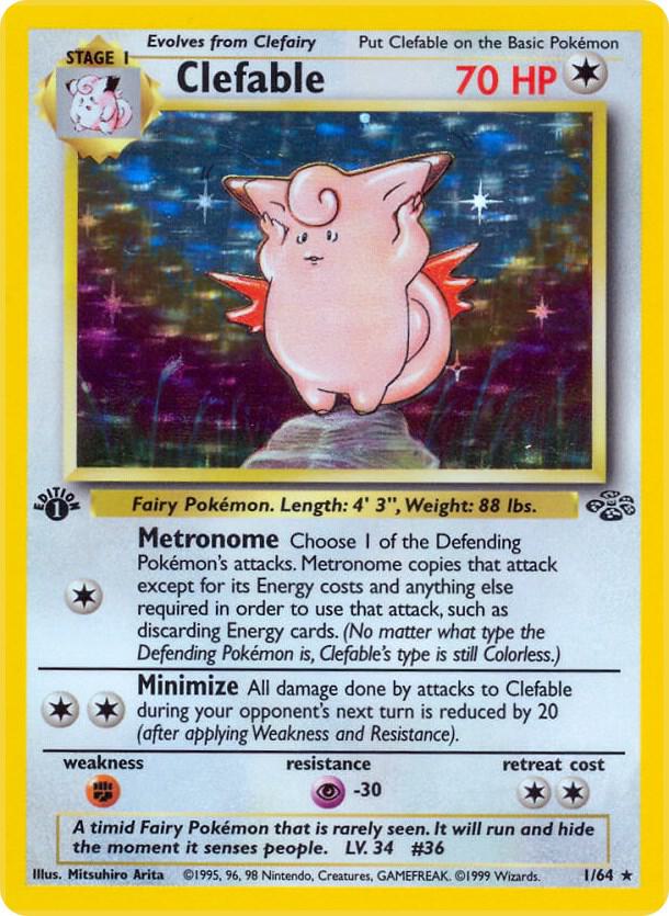 CardboardCrack - Clefable (1) - Jungle (JU) 1st Edition