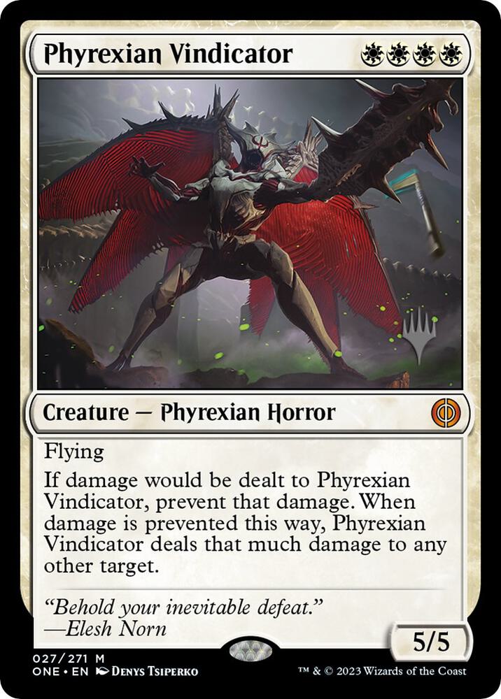 CardboardCrack - Phyrexian Vindicator - Promo Pack: Phyrexia: All Will Be One (PPONE) - FOIL