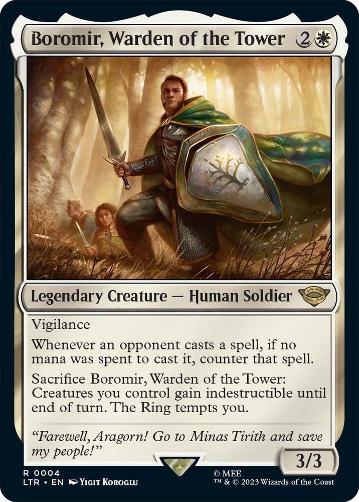 CardboardCrack - Boromir, Warden of the Tower - Universes Beyond: The Lord of the Rings: Tales of Middle-earth (LTR)