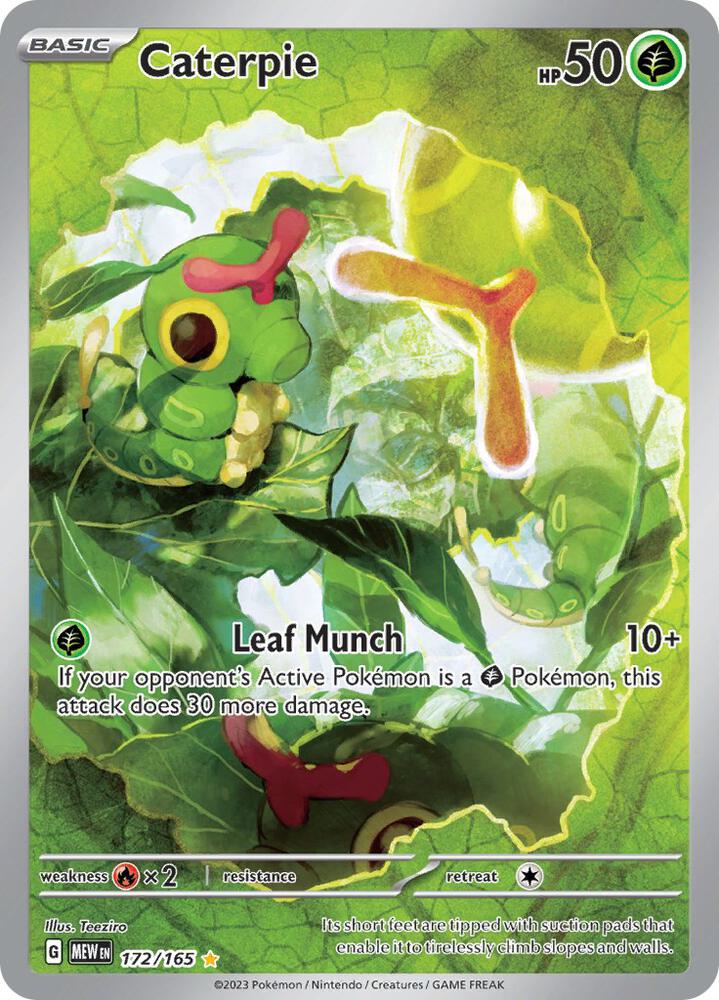 CardboardCrack - Caterpie - 172/165 - SV: Scarlet & Violet 151 (MEW)