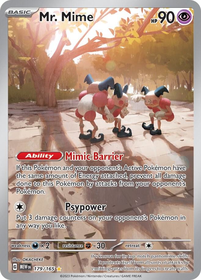 CardboardCrack - Mr. Mime - 179/165 - SV: Scarlet & Violet 151 (MEW)