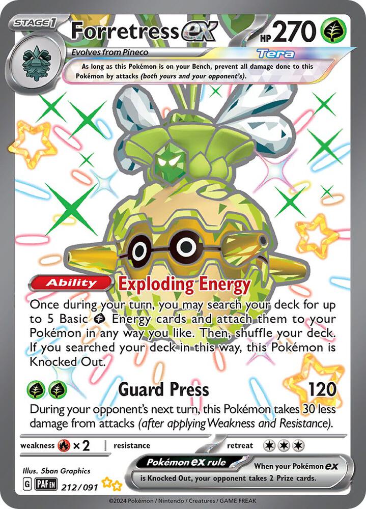 CardboardCrack - Forretress ex - 212/091 - SV: Paldean Fates (PAF)