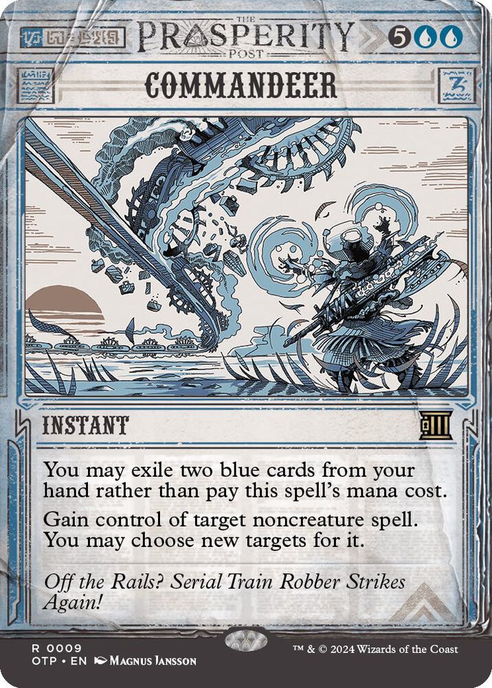 CardboardCrack - Commandeer - Outlaws of Thunder Junction: Breaking News (OTP) - FOIL