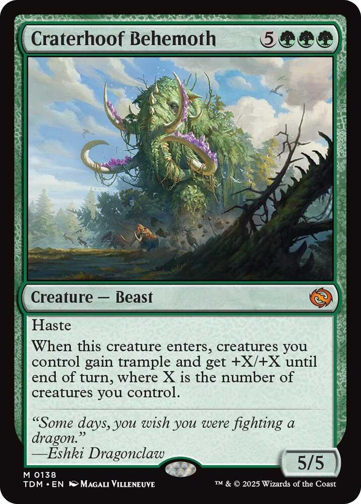 CardboardCrack - Craterhoof Behemoth - Tarkir: Dragonstorm (TDM)