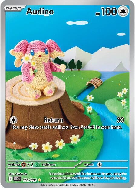 CardboardCrack - Audino - 151/086 - SV: Black Bolt (BLK)