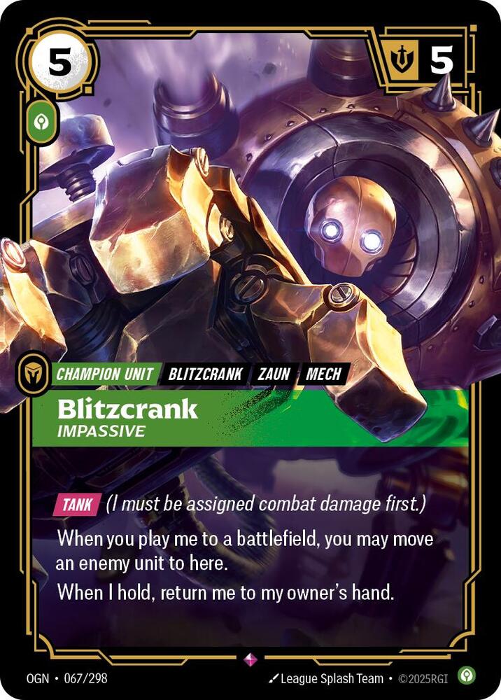 CardboardCrack - Blitzcrank - Impassive - Origins (OGN)