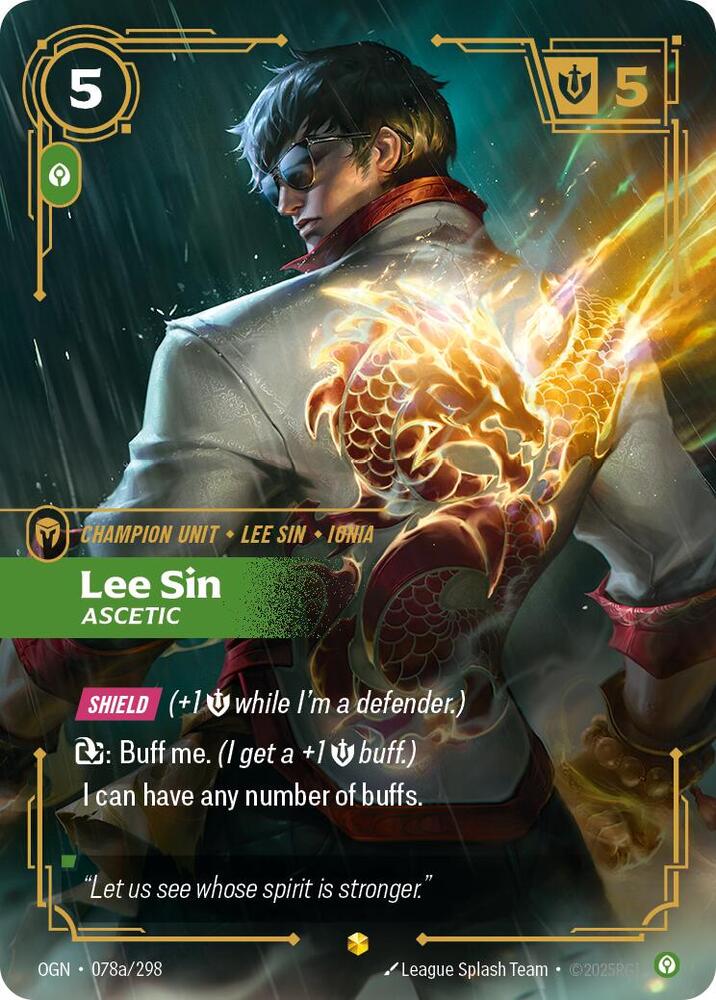 CardboardCrack - Lee Sin - Ascetic (Alternate Art) - Origins (OGN)
