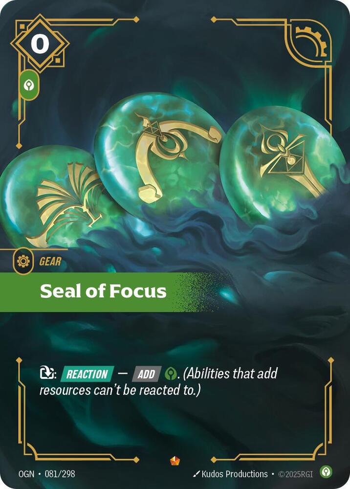 CardboardCrack - Seal of Focus - Origins (OGN)