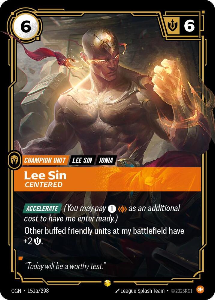 CardboardCrack - Lee Sin - Centered (Alternate Art) - Origins (OGN)