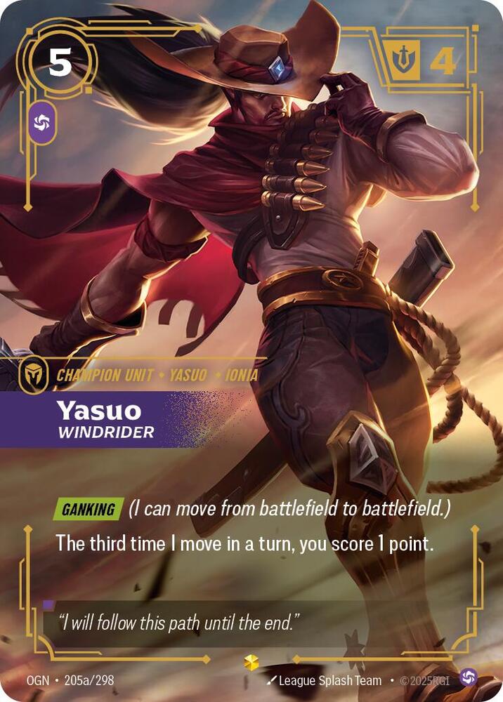 CardboardCrack - Yasuo - Windrider (Alternate Art) - Origins (OGN)