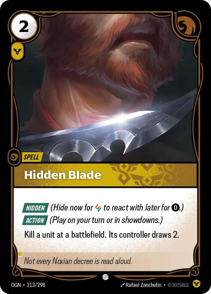 CardboardCrack - Hidden Blade - Origins (OGN) - FOIL