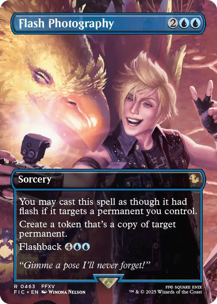 CardboardCrack - Flash Photography (Borderless) - Commander: FINAL FANTASY (FIC)