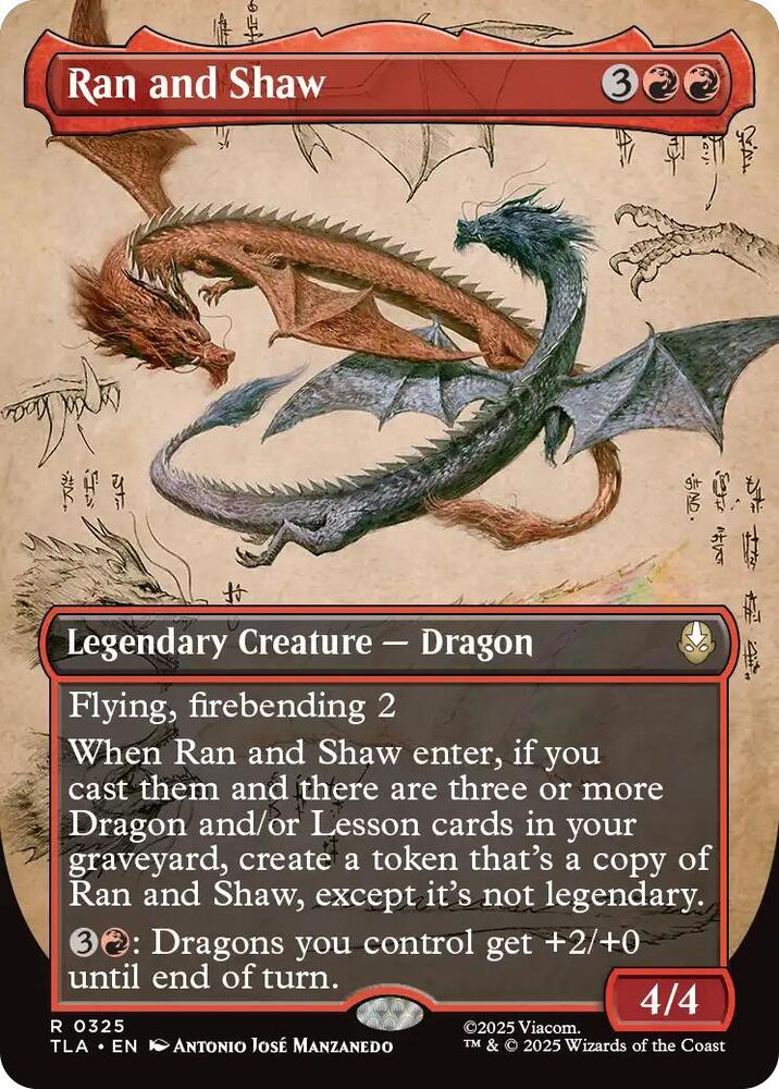 CardboardCrack - Ran and Shaw (Borderless) - Avatar: The Last Airbender (TLA)