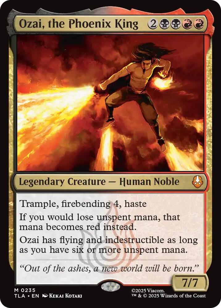 CardboardCrack - Ozai, the Phoenix King - Avatar: The Last Airbender (TLA) - FOIL