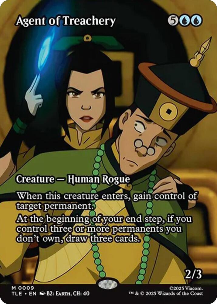 CardboardCrack - Agent of Treachery (Borderless) - Avatar: The Last Airbender: Eternal-Legal (TLE)