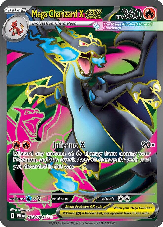 CardboardCrack - Mega Charizard X ex - 109/094 - ME02: Phantasmal Flames (PFL)