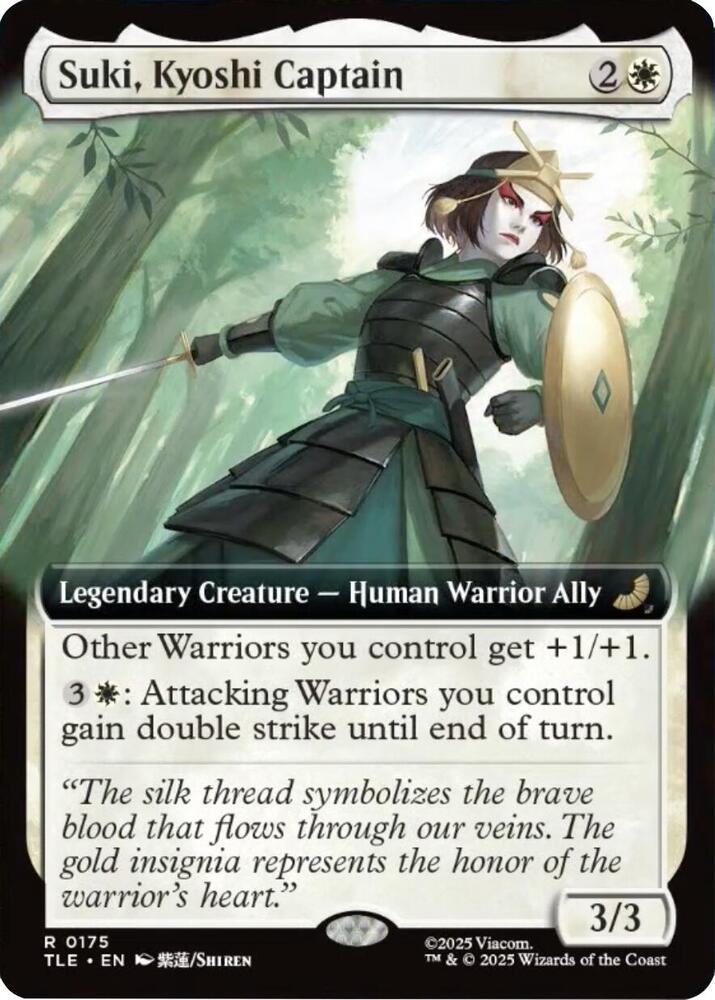 CardboardCrack - Suki, Kyoshi Captain (Extended Art) - Avatar: The Last Airbender: Eternal-Legal (TLE) - FOIL