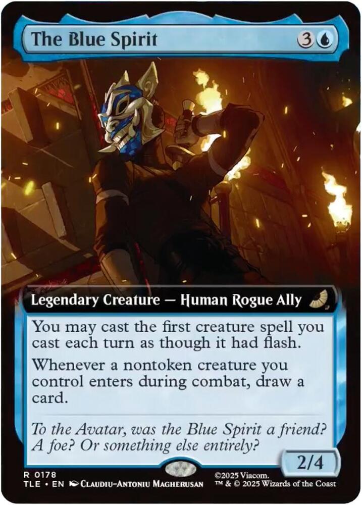 CardboardCrack - The Blue Spirit (Extended Art) - Avatar: The Last Airbender: Eternal-Legal (TLE) - FOIL