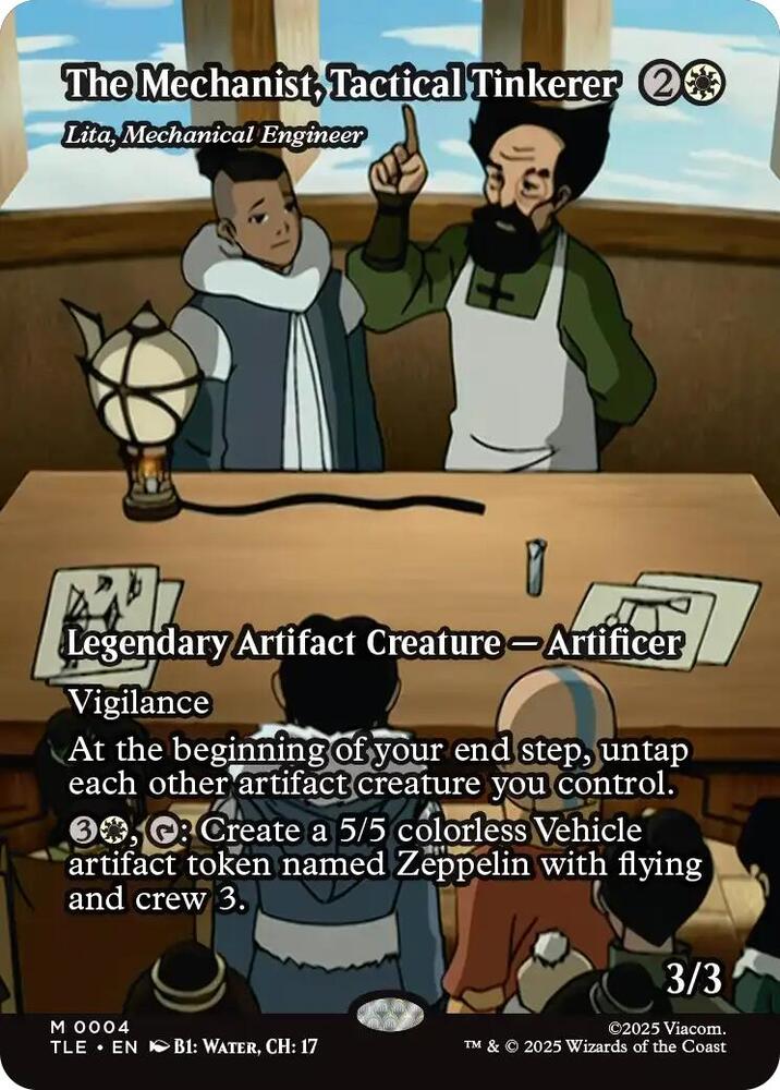 CardboardCrack - The Mechanist, Tactical Tinkerer - Lita, Mechanical Engineer (Borderless) - Avatar: The Last Airbender: Eternal-Legal (TLE) - FOIL