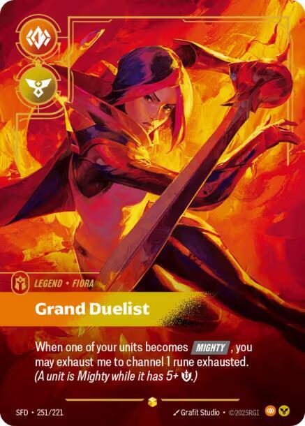 CardboardCrack - Fiora - Grand Duelist (Overnumbered) - Spiritforged (SFD)