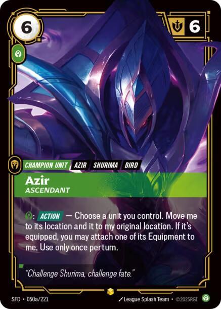 CardboardCrack - Azir - Ascendant (Alternate Art) - Spiritforged (SPF)