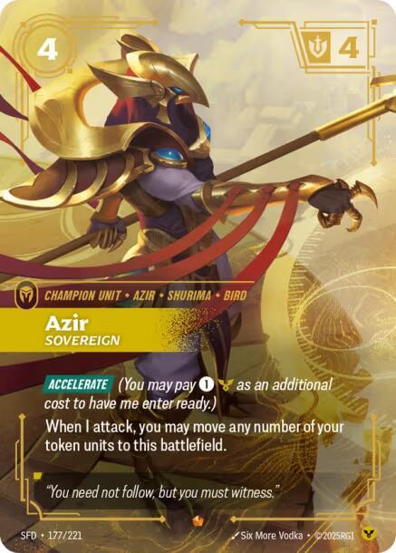CardboardCrack - Azir - Sovereign - Spiritforged (SFD)