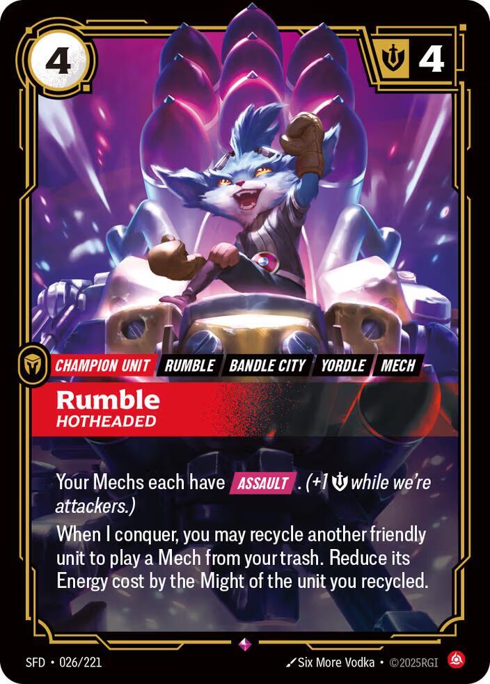 CardboardCrack - Rumble - Hotheaded - Spiritforged (SPF)