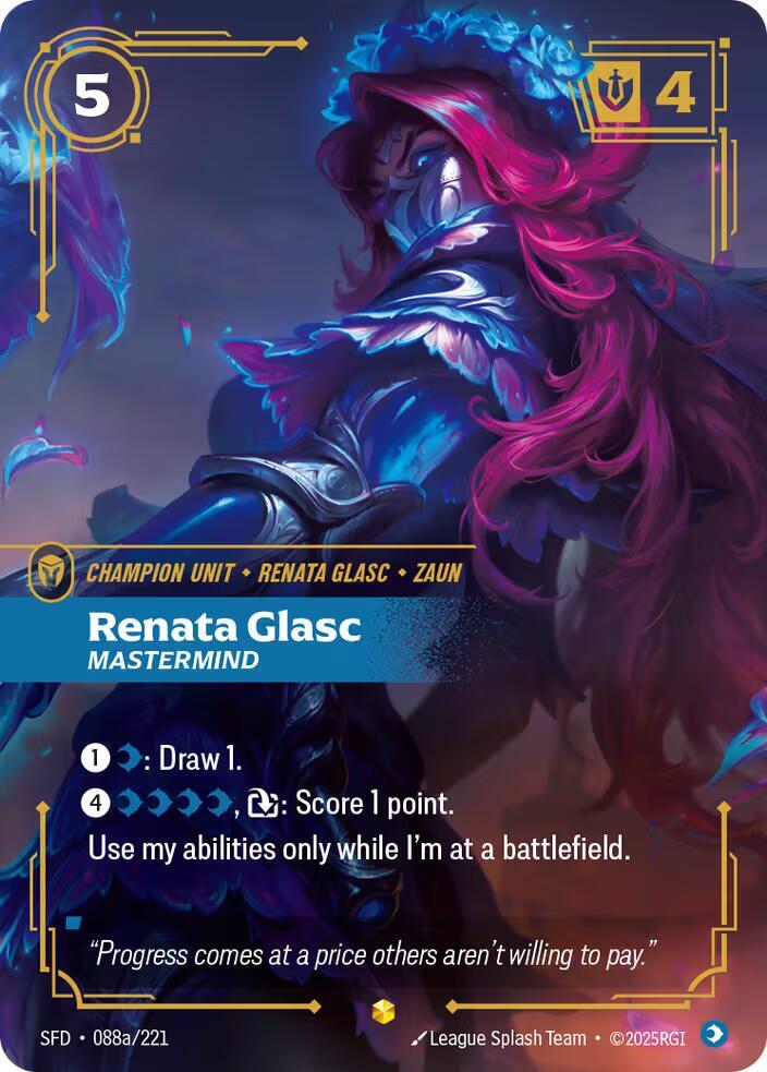 CardboardCrack - Renata Glasc - Mastermind (Alternate Art) - Spiritforged (SFD)