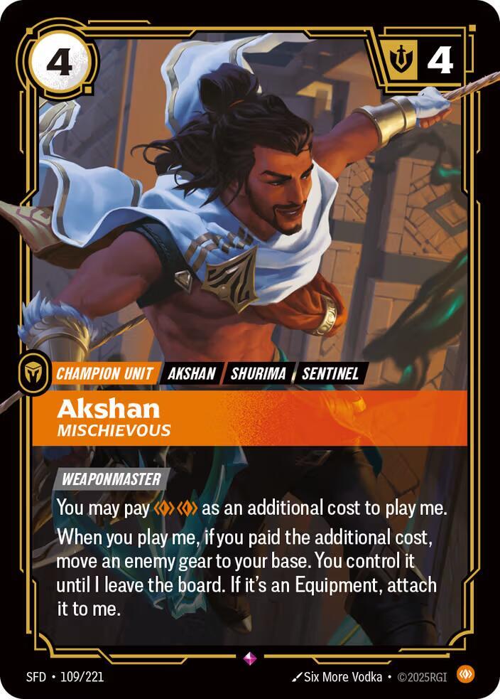 CardboardCrack - Akshan - Mischievous - Spiritforged (SPF)