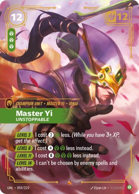CardboardCrack - Master Yi - Unstoppable - Unleashed (UNL)