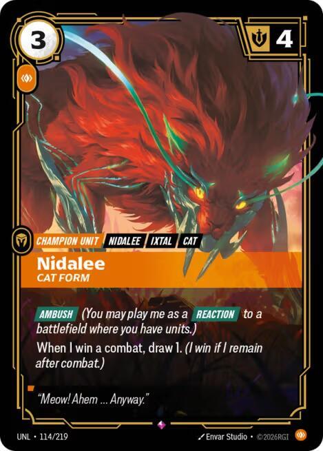 CardboardCrack - Nidalee - Cat Form - Unleashed (UNL)