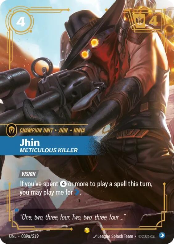 CardboardCrack - Jhin - Meticulous Killer (Alternate Art) - Unleashed (UNL)