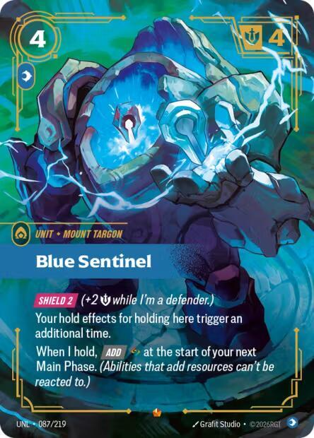 CardboardCrack - Blue Sentinel - Unleashed (UNL)