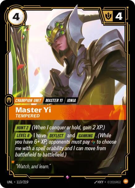 CardboardCrack - Master Yi - Tempered - Unleashed (UNL)