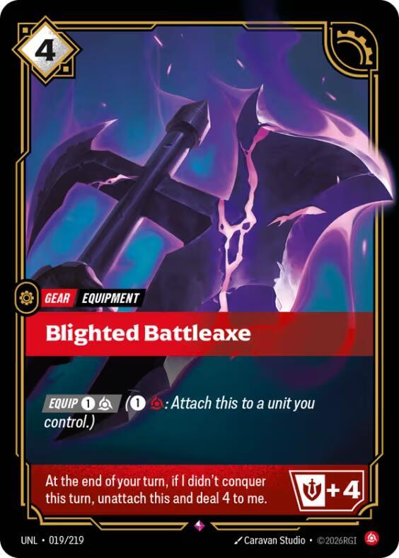 CardboardCrack - Blighted Battleaxe - Unleashed (UNL)