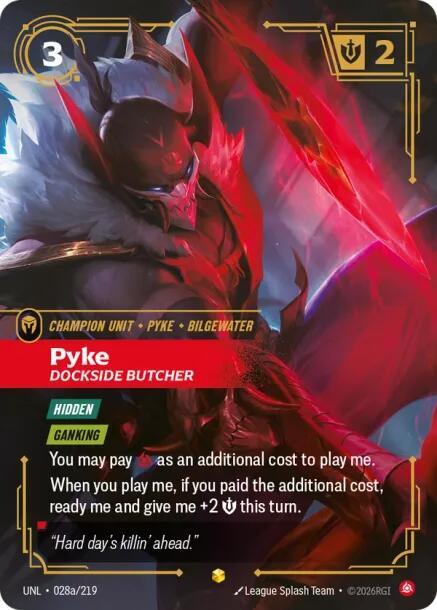 CardboardCrack - Pyke - Dockside Butcher (Alternate Art) - Unleashed (UNL)