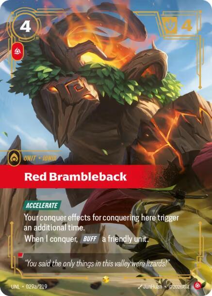 CardboardCrack - Red Brambleback (Alternate Art) - Unleashed (UNL)