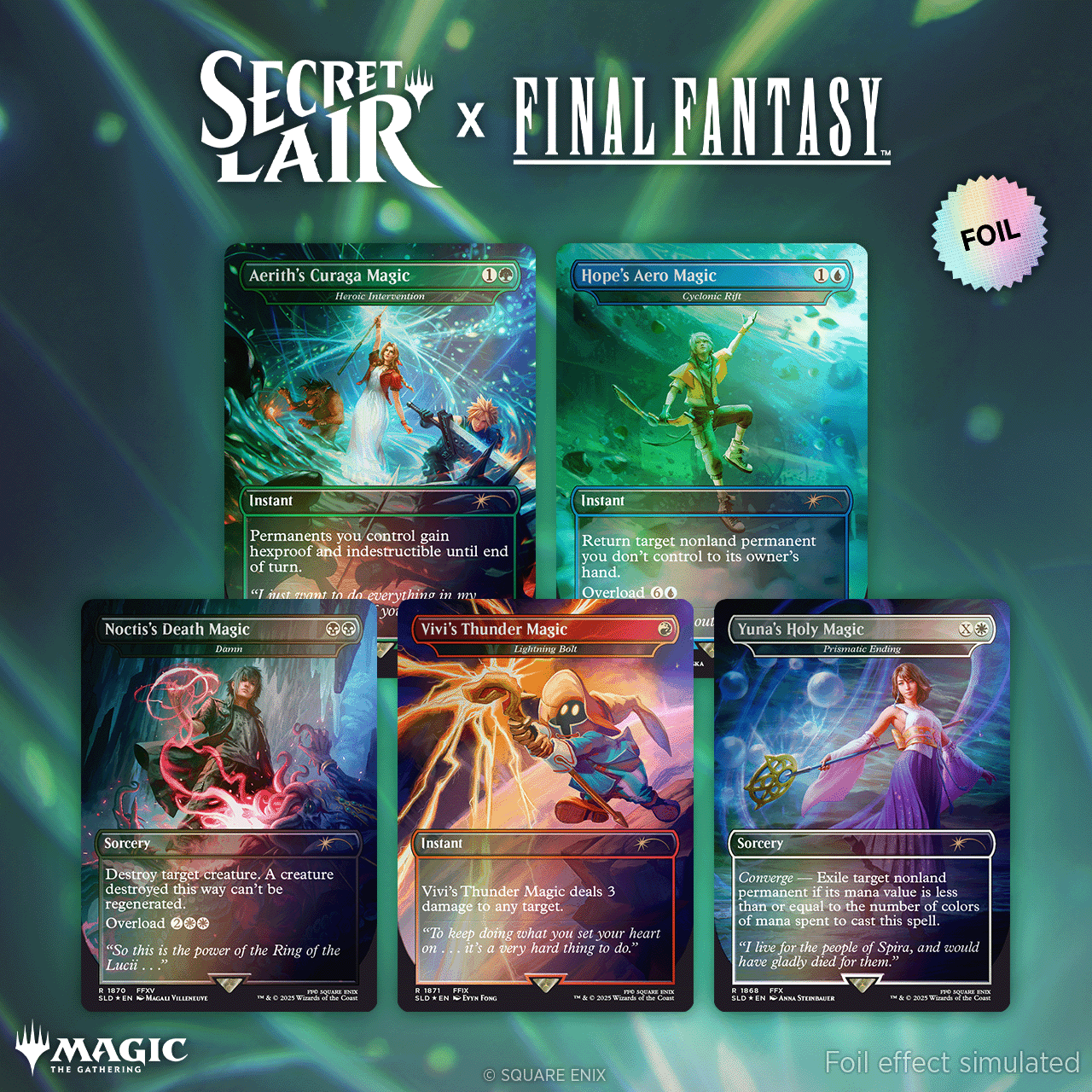 CardboardCrack - Secret Lair x FINAL FANTASY: Grimoire - Rainbow Foil Edition - Secret Lair Drop Series (SLD)