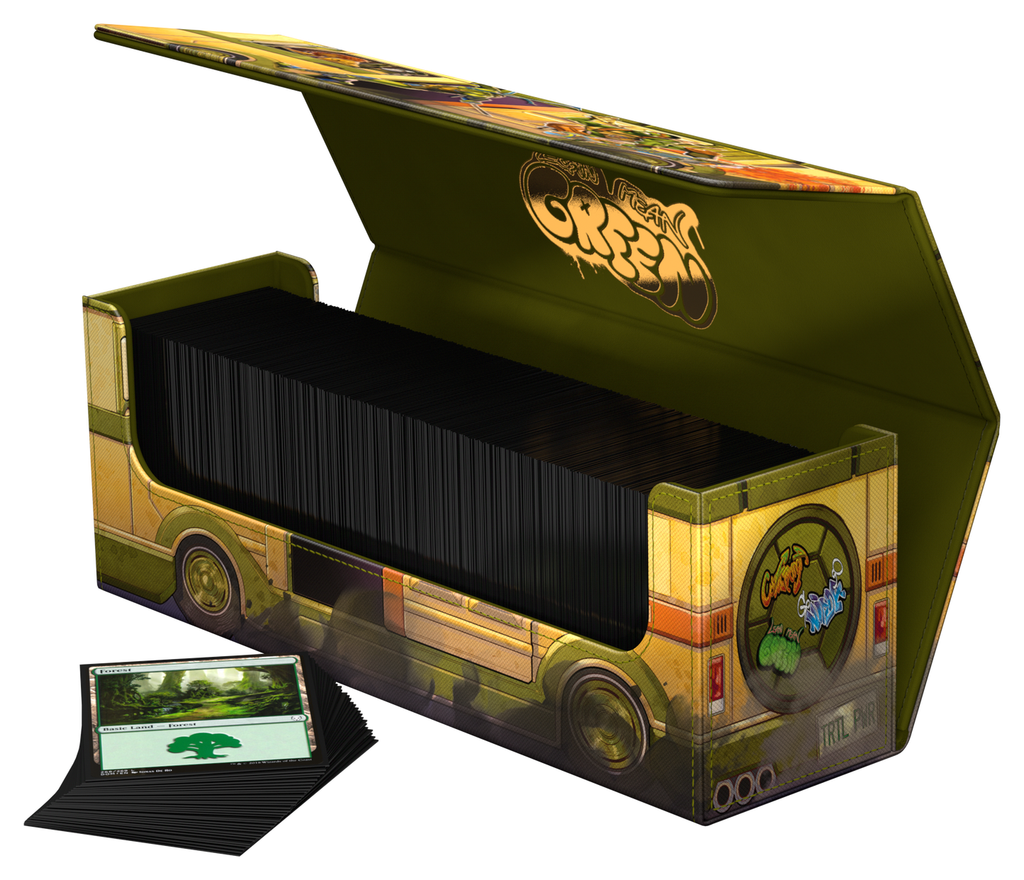 CardboardCrack - Arkhive 400+ Standard Size Xenoskin MTG- Teenage Mutant Ninja Turtles- Turtles Van