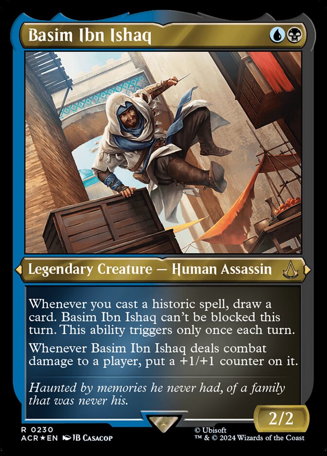 CardboardCrack - Basim Ibn Ishaq (Foil Etched) - Universes Beyond: Assassin's Creed (ACR)