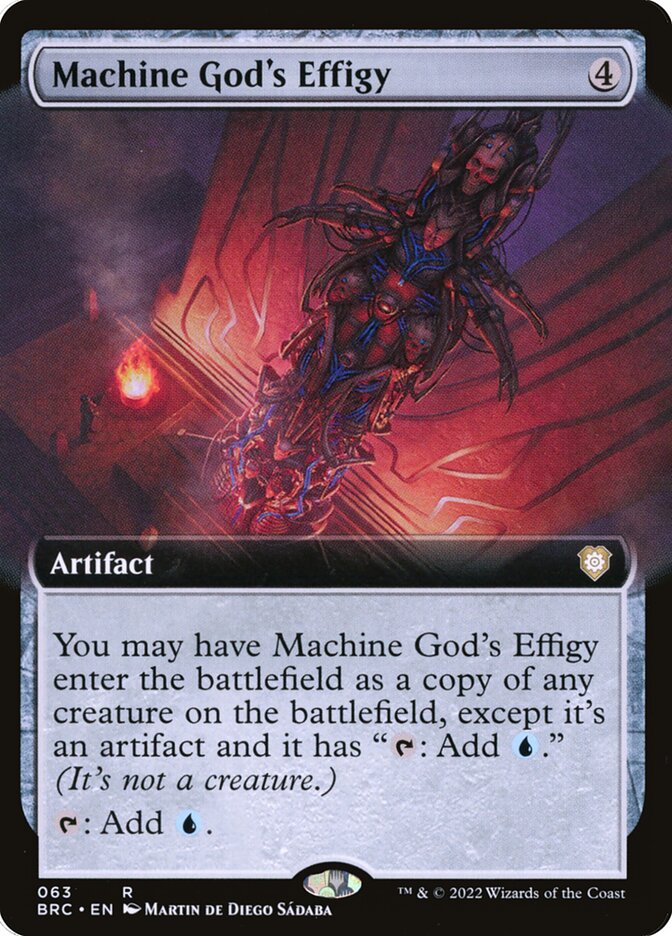CardboardCrack - Machine God's Effigy (Extended Art) - Commander: The Brothers' War (BRC)
