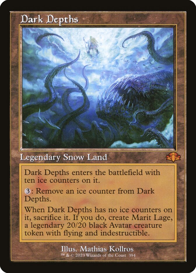 CardboardCrack - Dark Depths (Retro Frame) - Dominaria Remastered (DMR) - FOIL