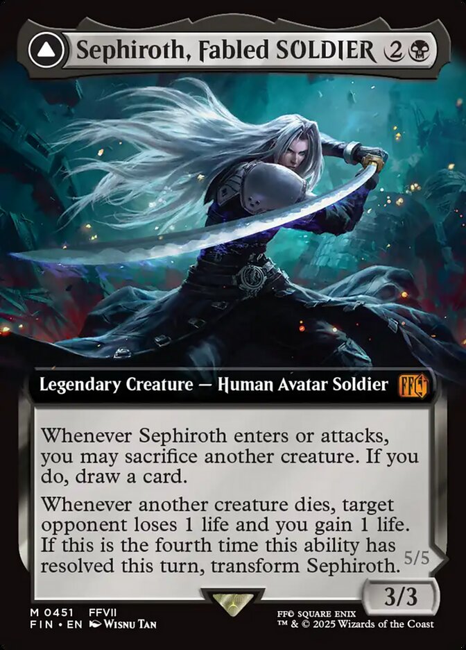 CardboardCrack - Sephiroth, Fabled SOLDIER (Extended Art) - FINAL FANTASY (FIN)