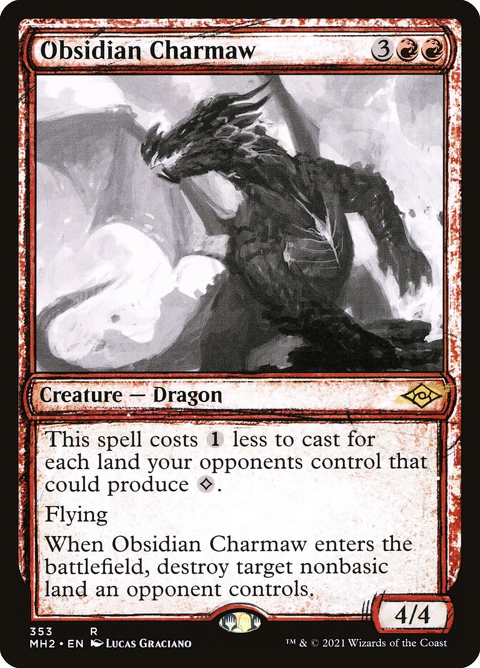 CardboardCrack - Obsidian Charmaw (Showcase) - Modern Horizons 2 (MH2) - FOIL