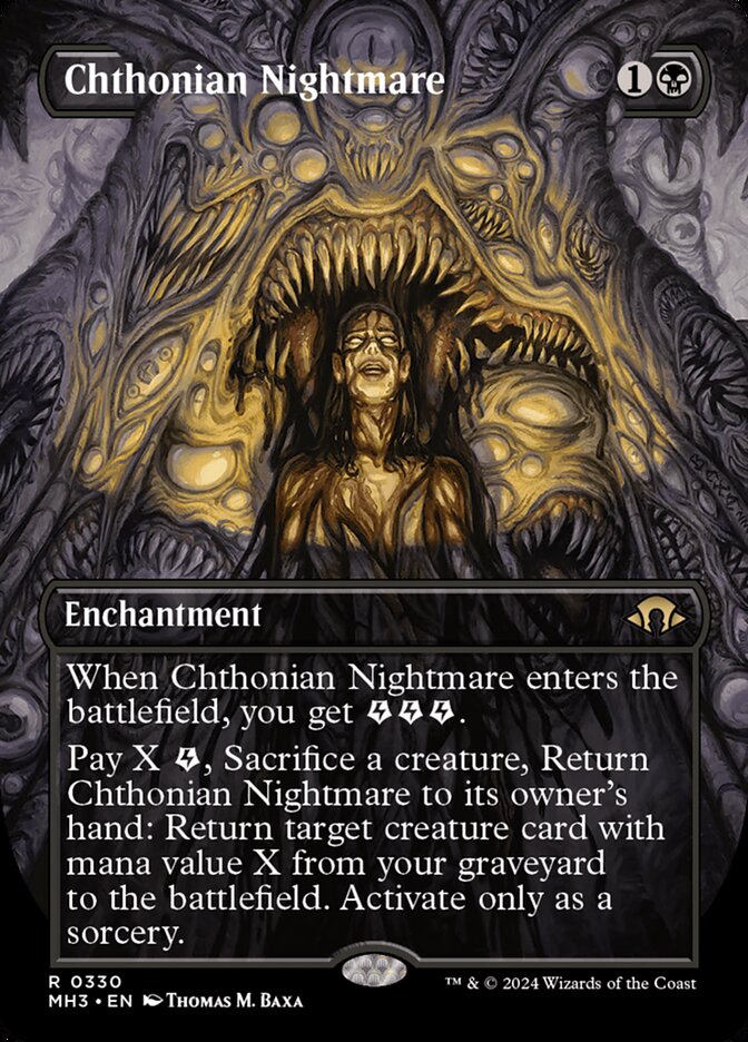 CardboardCrack - Chthonian Nightmare (Borderless) - Modern Horizons 3 (MH3)